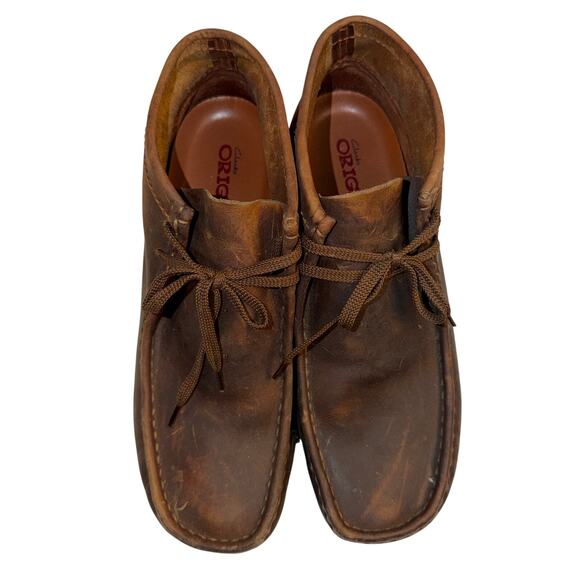 Clarks Originals Wallabee Boot Brown Chukka Leather Crepe Sole Men\'s Size 11M main image 6